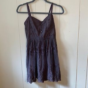 Short brown dress